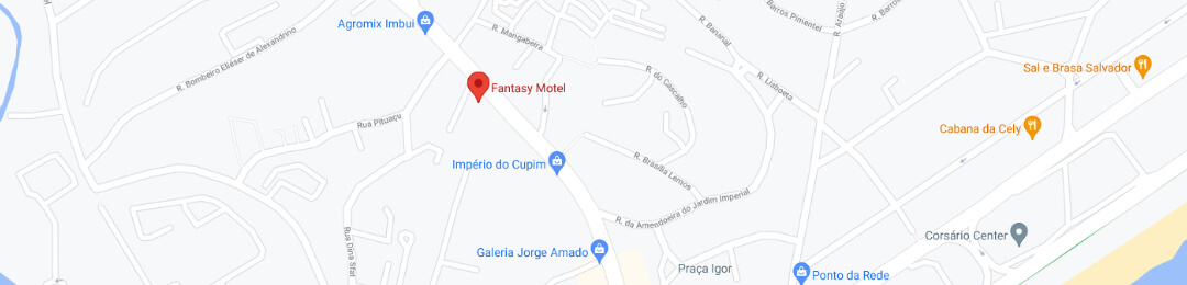 mapa de localização do motel